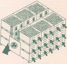 A sketch of forced-air cooling.